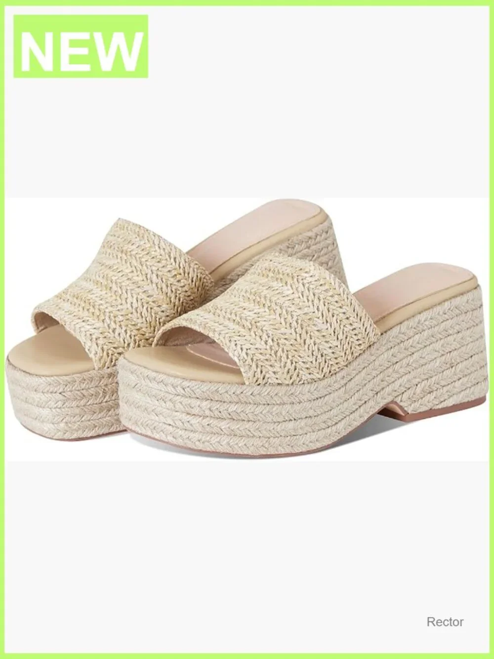Espadrille Platform Wedges Womens Braided Jute Non-Slip Open Toe Sandals